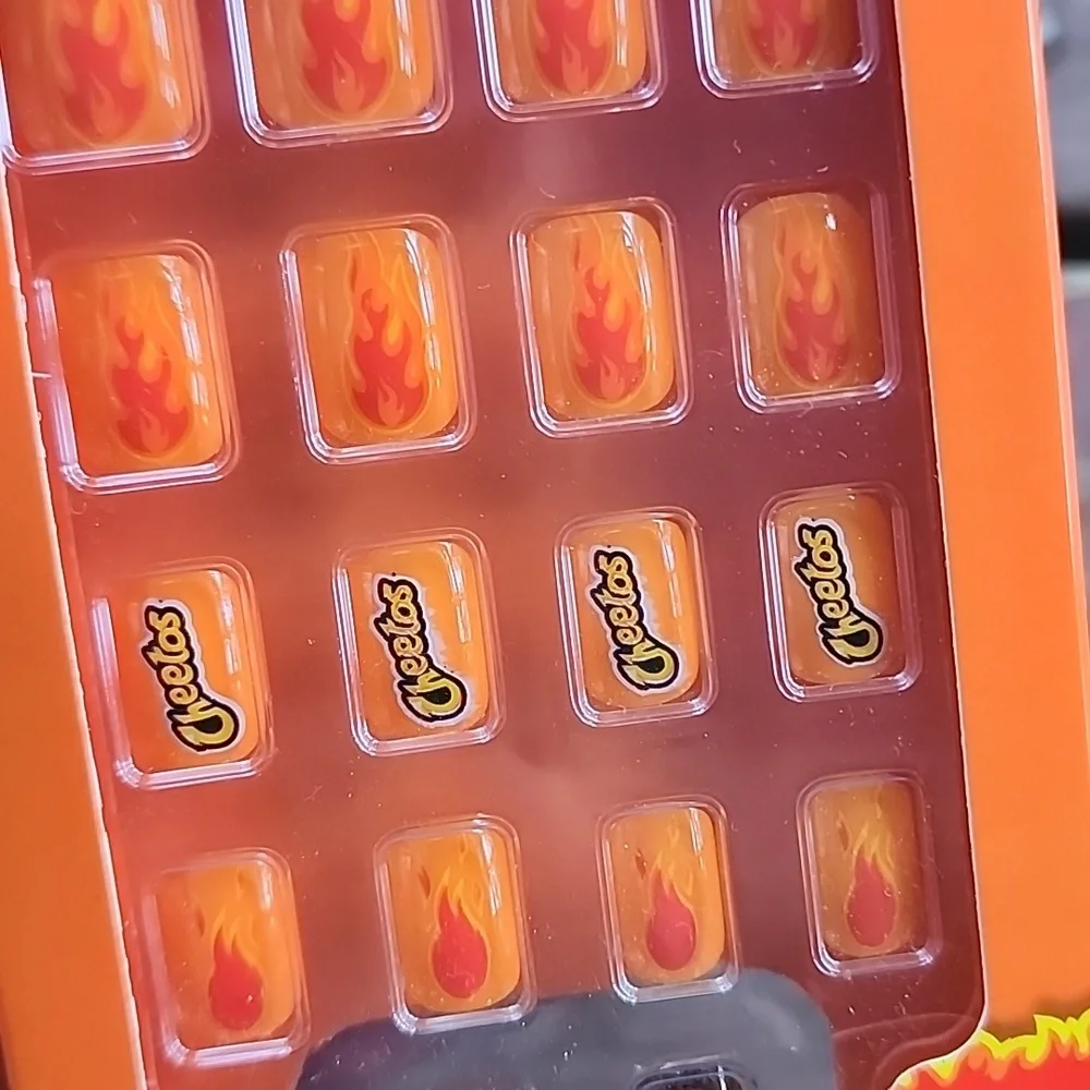 Hot Cheetos Flaming Hot Nail And Makeup Brush Set